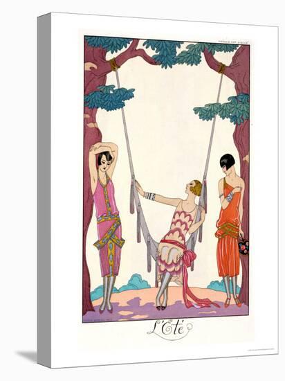 Summer, from "Gazette Du Bon Ton," 1925-Georges Barbier-Stretched Canvas