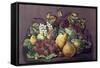 Summer Fruit-Currier & Ives-Framed Stretched Canvas