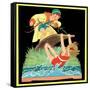 Summer Fun - Child Life-Hazel Frazee-Framed Stretched Canvas