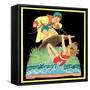 Summer Fun - Child Life-Hazel Frazee-Framed Stretched Canvas