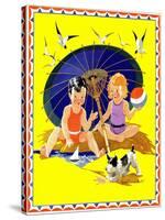 Summer Fun - Child Life-Janet Laura Scott-Stretched Canvas