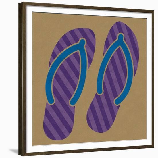 Summer Fun: Flip Flops-BG^Studio-Framed Art Print