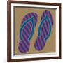 Summer Fun: Flip Flops-BG^Studio-Framed Art Print