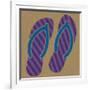 Summer Fun: Flip Flops-BG^Studio-Framed Art Print