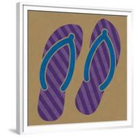 Summer Fun: Flip Flops-BG^Studio-Framed Art Print