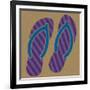 Summer Fun: Flip Flops-BG^Studio-Framed Art Print