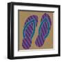 Summer Fun: Flip Flops-BG^Studio-Framed Art Print