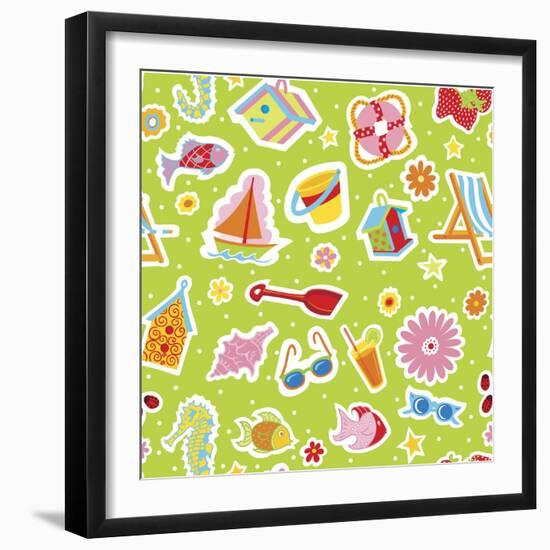 Summer Fun I-Julie Goonan-Framed Giclee Print