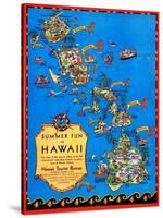 Summer Fun In Hawaii-Ruth Taylor White-Stretched Canvas