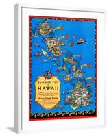 Summer Fun In Hawaii-Ruth Taylor White-Framed Art Print