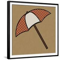 Summer Fun: Umbrella-BG^Studio-Framed Art Print