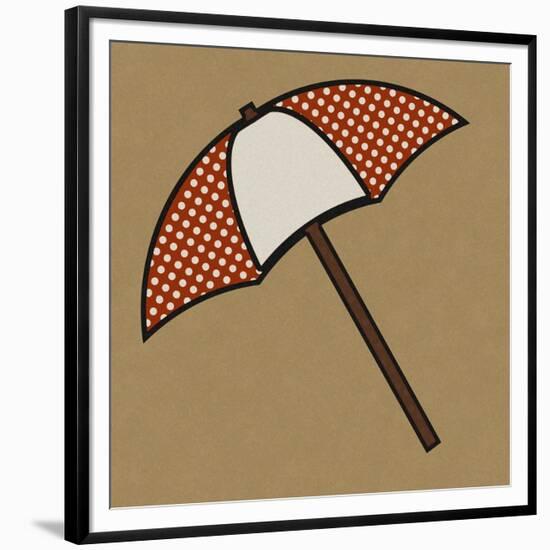 Summer Fun: Umbrella-BG^Studio-Framed Art Print