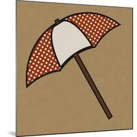 Summer Fun: Umbrella-BG^Studio-Mounted Art Print