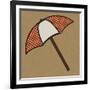 Summer Fun: Umbrella-BG^Studio-Framed Art Print