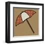 Summer Fun: Umbrella-BG^Studio-Framed Art Print