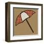 Summer Fun: Umbrella-BG^Studio-Framed Art Print