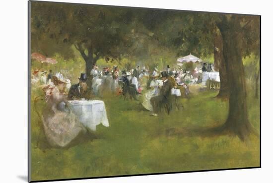 Summer Garden Party-Albert Chevallier Tayler-Mounted Giclee Print
