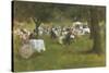 Summer Garden Party-Albert Chevallier Tayler-Stretched Canvas