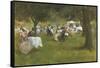 Summer Garden Party-Albert Chevallier Tayler-Framed Stretched Canvas