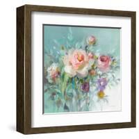 Summer Garden Roses-Danhui Nai-Framed Art Print