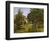 Summer garden with house, 1910-Nikolai Astrup-Framed Giclee Print