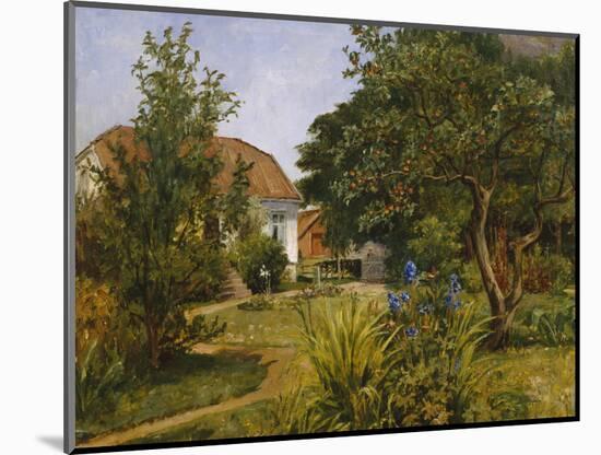 Summer garden with house, 1910-Nikolai Astrup-Mounted Giclee Print