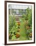 Summer Garden with Mixed Vegetables and Flowers Growing in Raised Beds with Marigolds, Norfolk, UK-Gary Smith-Framed Premium Photographic Print