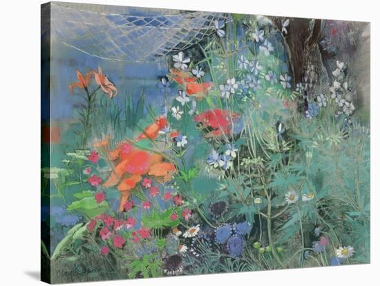 Summer Garden-Claire Spencer-Stretched Canvas