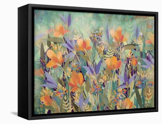 Summer Garden-Sue Davis-Framed Stretched Canvas