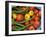 Summer Greenhouse Harvest of Tomatoes and Chillies in Rustic Trug, Norfolk, UK-Gary Smith-Framed Photographic Print