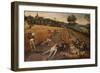 Summer: Harvesters Working and Eating in a Cornfield, 1624-Pieter Brueghel the Younger-Framed Giclee Print