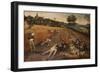 Summer: Harvesters Working and Eating in a Cornfield, 1624-Pieter Brueghel the Younger-Framed Giclee Print