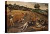 Summer: Harvesters Working and Eating in a Cornfield, 1624-Pieter Breugel the Younger-Stretched Canvas