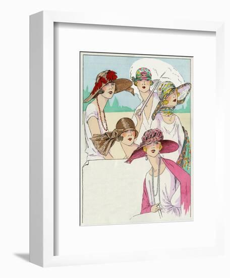 Summer Hats-null-Framed Art Print