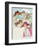 Summer Hats-null-Framed Art Print