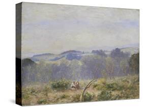 Summer Haze in Sussex-Sir David Murray-Stretched Canvas
