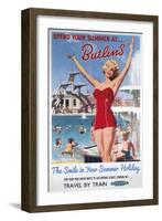 Summer Holiday II-The Vintage Collection-Framed Giclee Print