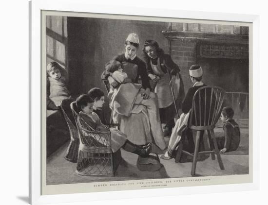 Summer Holidays for Sick Children, the Little Convalescents-Marianne Stokes-Framed Giclee Print