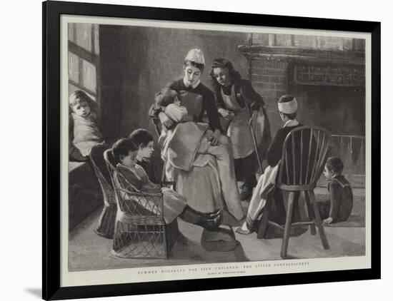 Summer Holidays for Sick Children, the Little Convalescents-Marianne Stokes-Framed Giclee Print