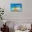 Summer Holidays Island Beach Art Poster Print-null-Poster displayed on a wall