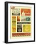 Summer Holidays Poster - Retro Style Summer Poster-LanaN.-Framed Art Print