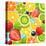 Summer Holidays Set With Cocktail Fruits And Berries-Ozerina Anna-Stretched Canvas