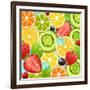 Summer Holidays Set With Cocktail Fruits And Berries-Ozerina Anna-Framed Art Print