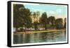 Summer Homes, Coldwater Lake, Michigan-null-Framed Stretched Canvas