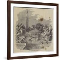 Summer House and Pagoda in the Island of Whampoa-null-Framed Giclee Print