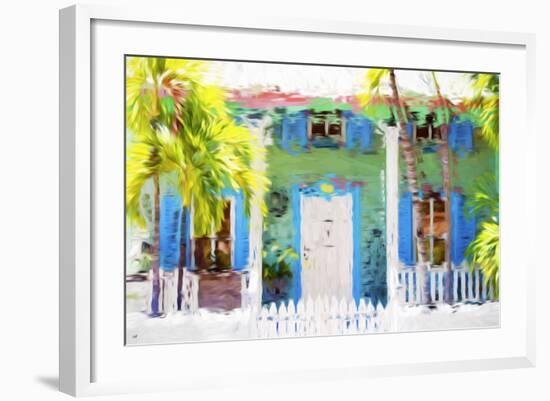 Summer House - In the Style of Oil Painting-Philippe Hugonnard-Framed Giclee Print