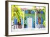 Summer House - In the Style of Oil Painting-Philippe Hugonnard-Framed Giclee Print