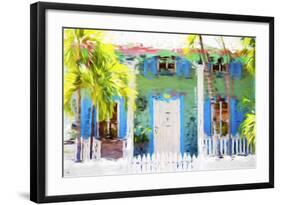 Summer House - In the Style of Oil Painting-Philippe Hugonnard-Framed Giclee Print