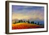 Summer Houses Landscape-Valery Rybakow-Framed Art Print