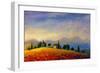 Summer Houses Landscape-Valery Rybakow-Framed Art Print